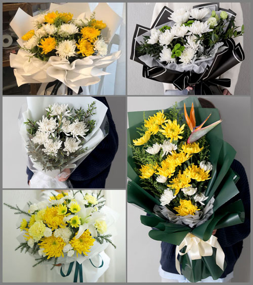 贵州毕节市七星关区三板桥街道-村白事花束代送